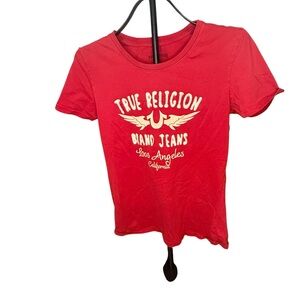 Vintage 90s True Religion women’s Red Graphic Tee